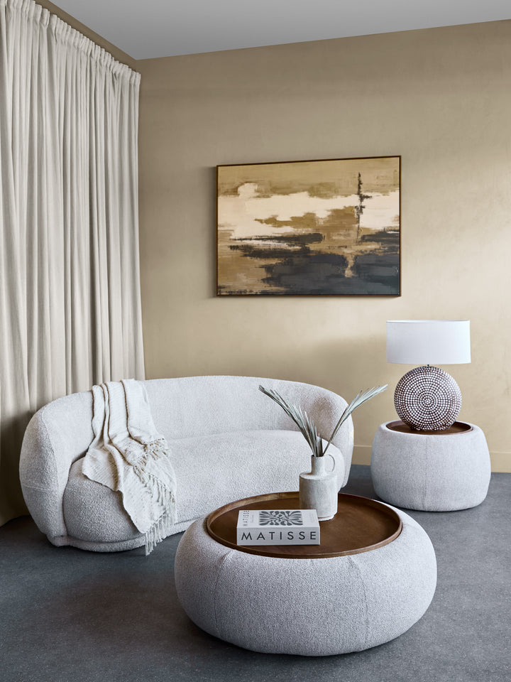 Gensen Ottoman in Oatmeal Large 100cm