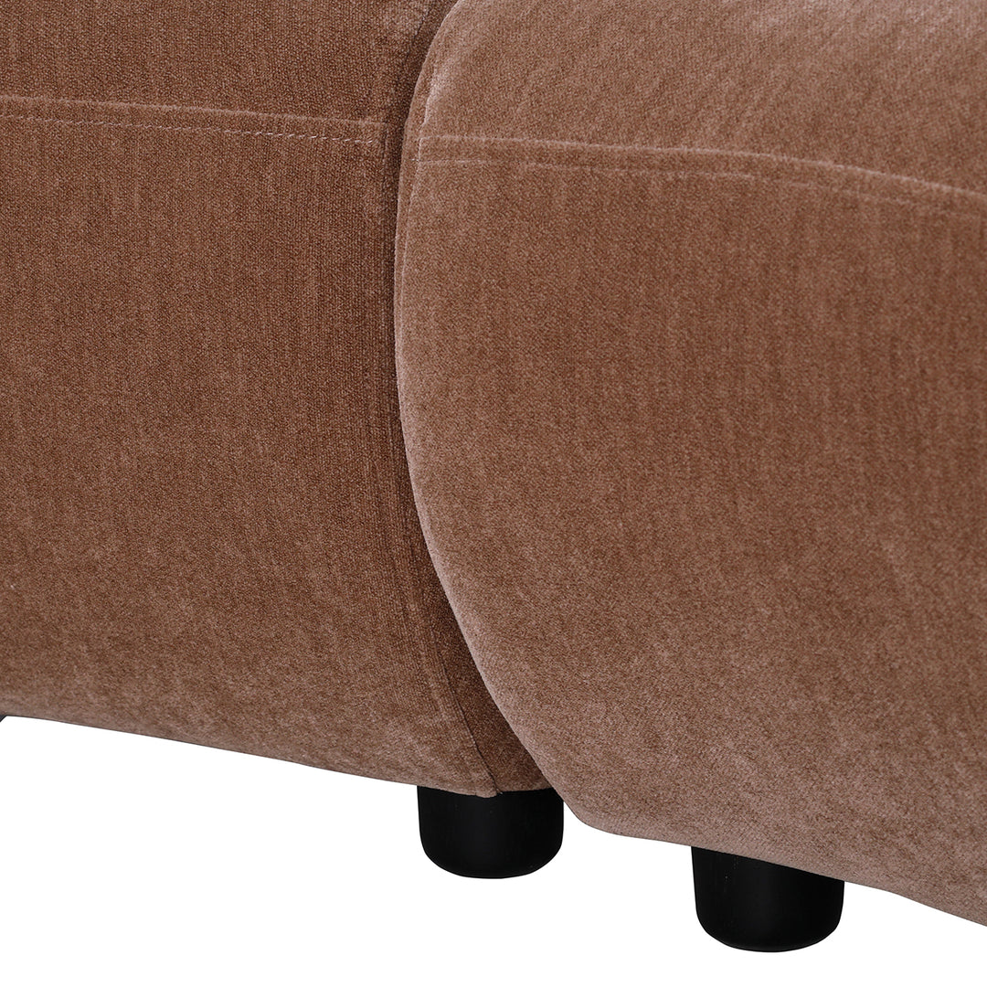 Eden Modular Sofa in Mocha Velvet