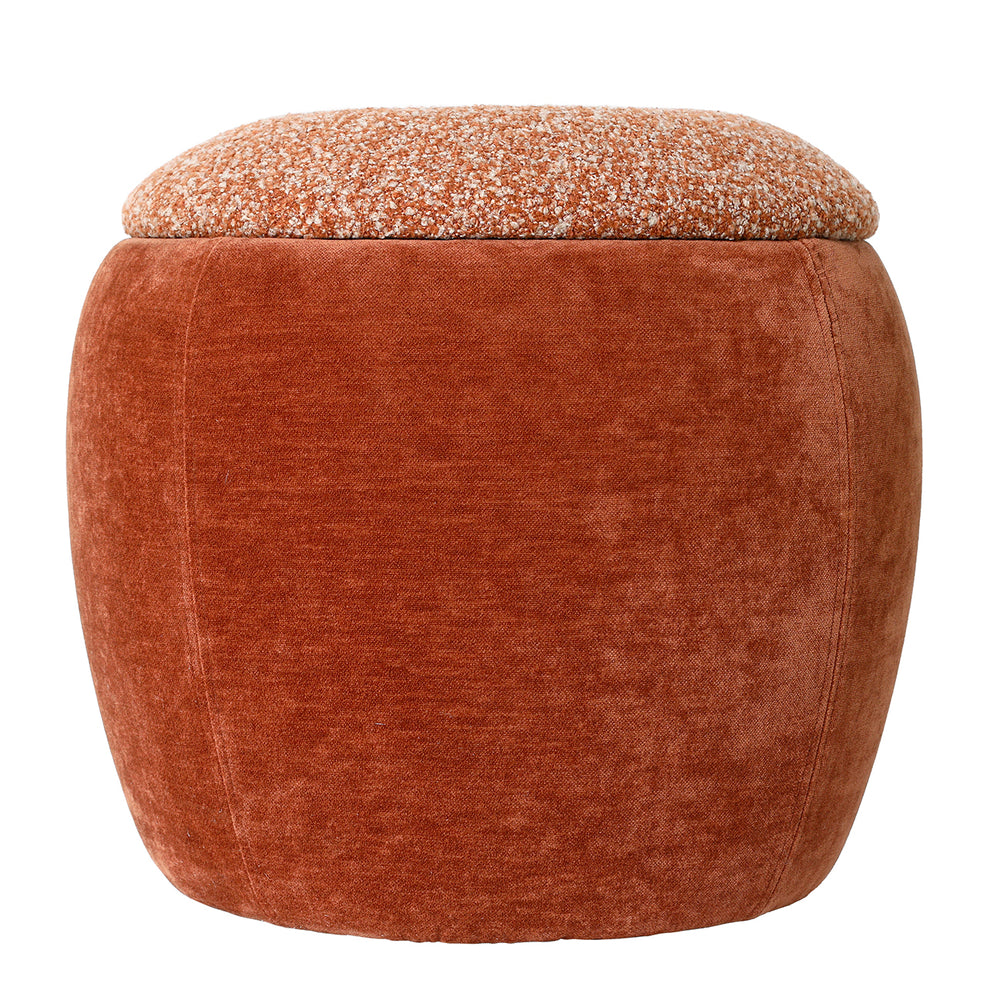 Clemance Storage Stool Terracotta