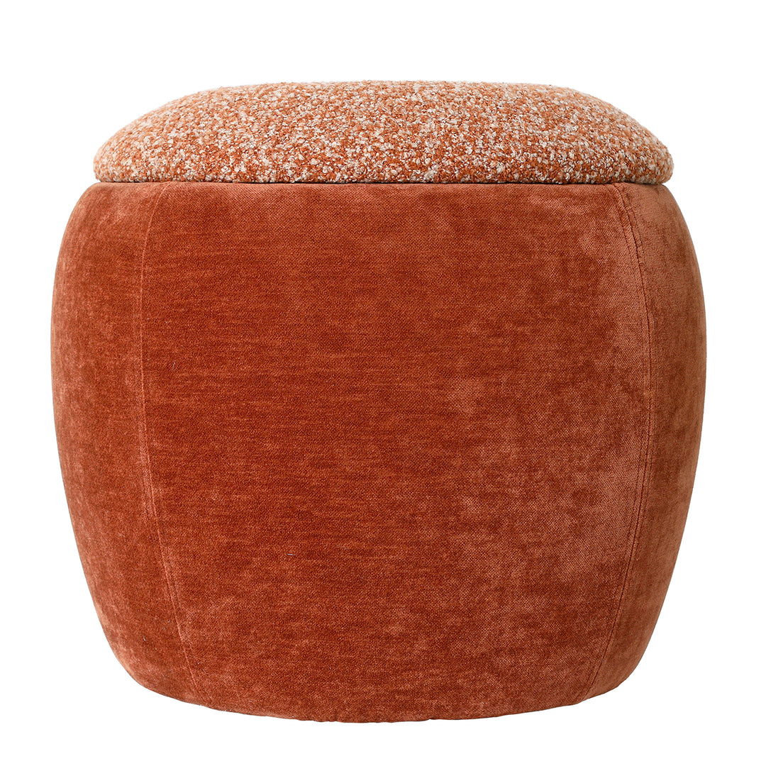 Clemance Storage Stool Terracotta