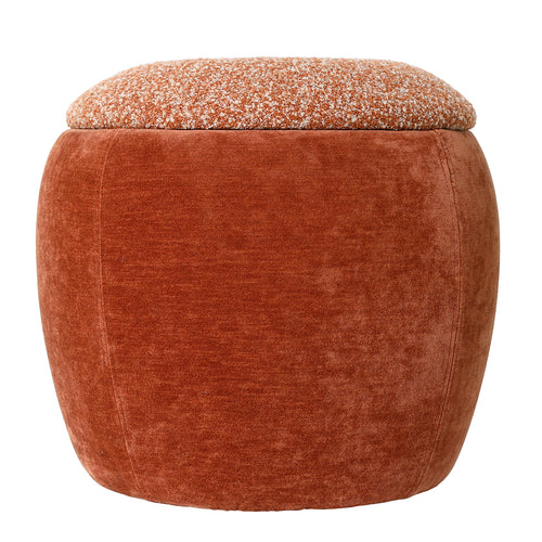 Clemance Storage Stool Terracotta