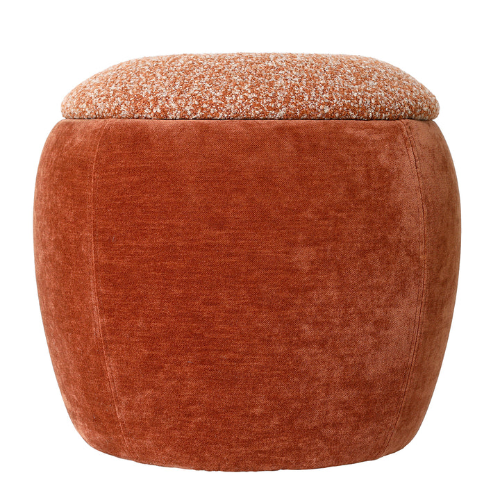 Clemance Storage Stool Terracotta