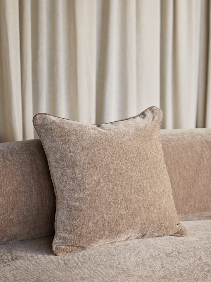 Eden Cushion in Mocha Velvet 47x47cm