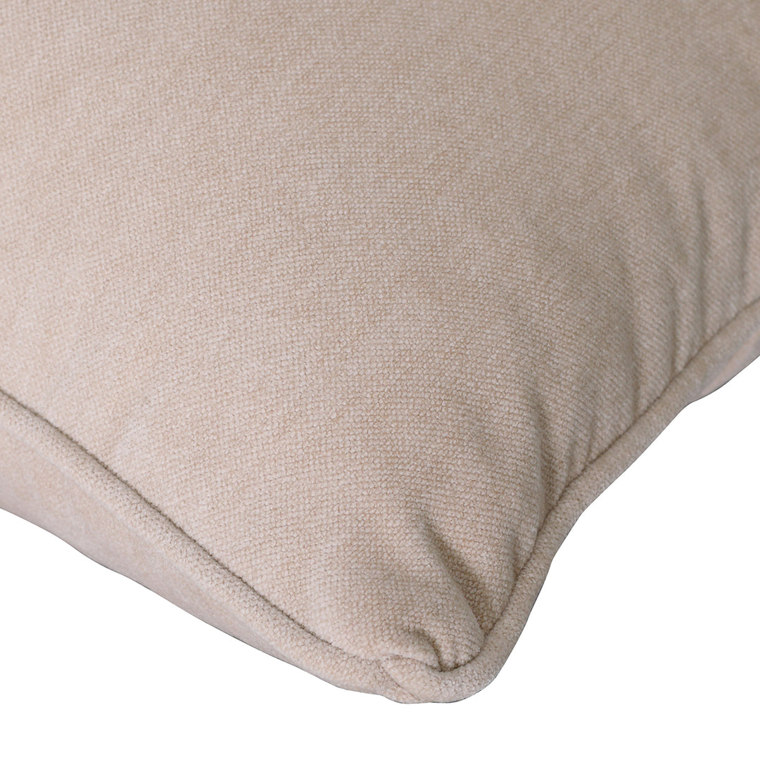 Eden Cushion in Warm Stone Velvet 47x47cm