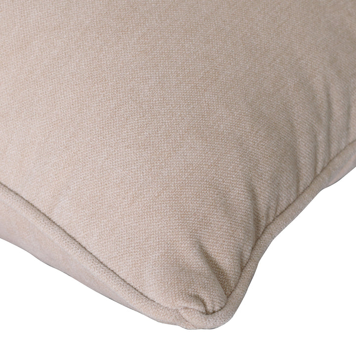 Eden Cushion in Warm Stone Velvet 47x47cm