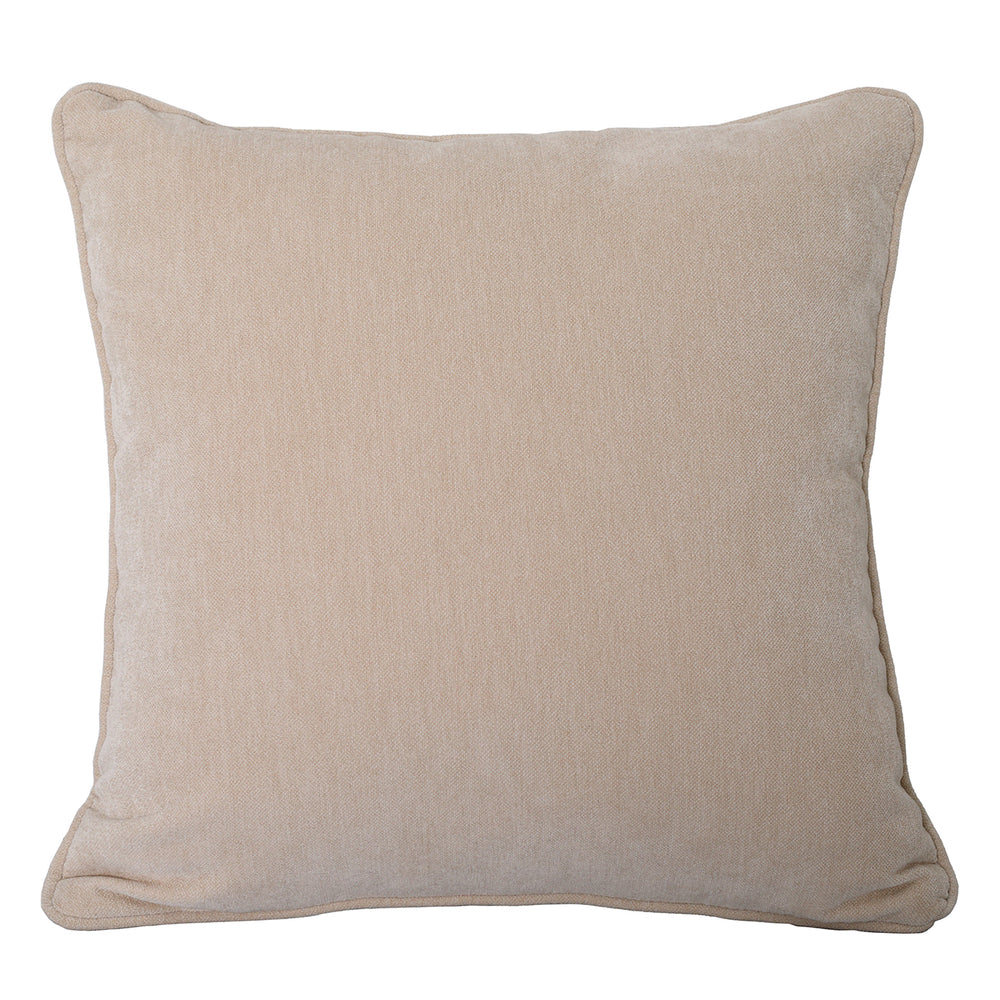 Eden Cushion in Warm Stone Velvet 47x47cm