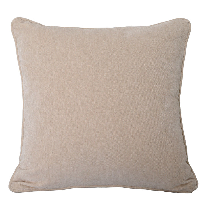 Eden Cushion in Warm Stone Velvet 47x47cm