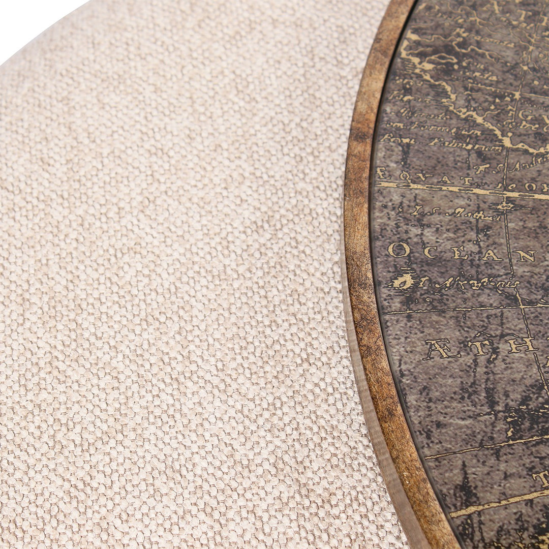 Atlas Coffee Table & Nesting Pouffe