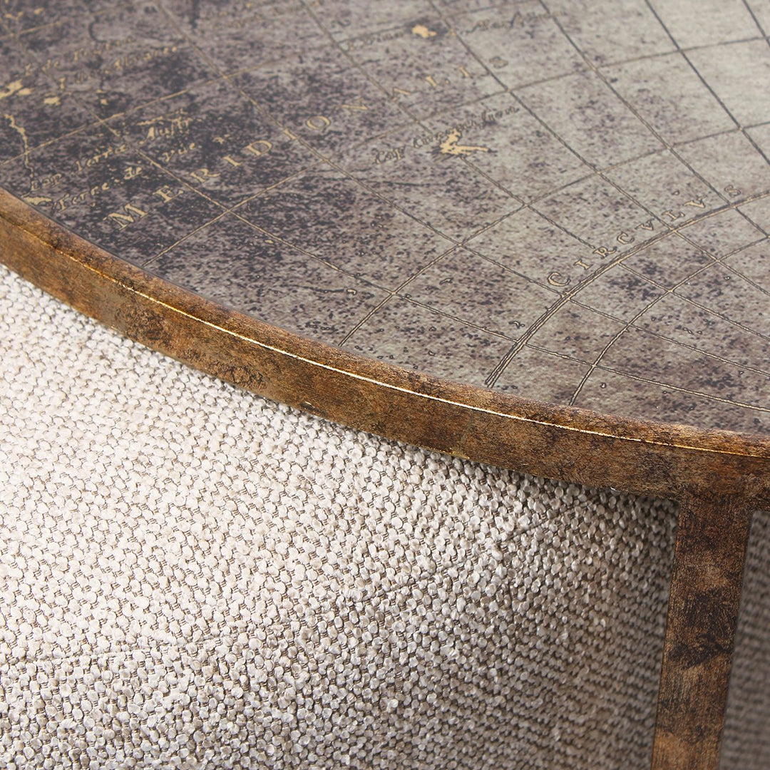 Atlas Coffee Table & Nesting Pouffe
