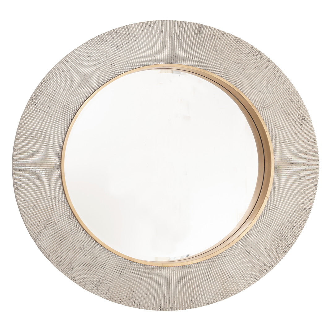 Jade Champagne Silver Finish Wall Mirror