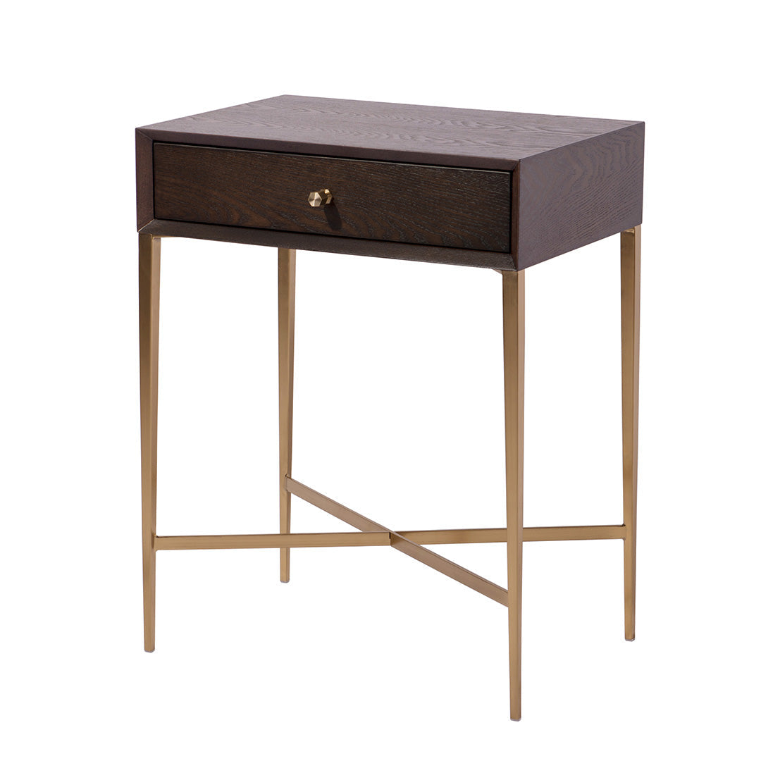 Frost Chocolate Finish Side Table