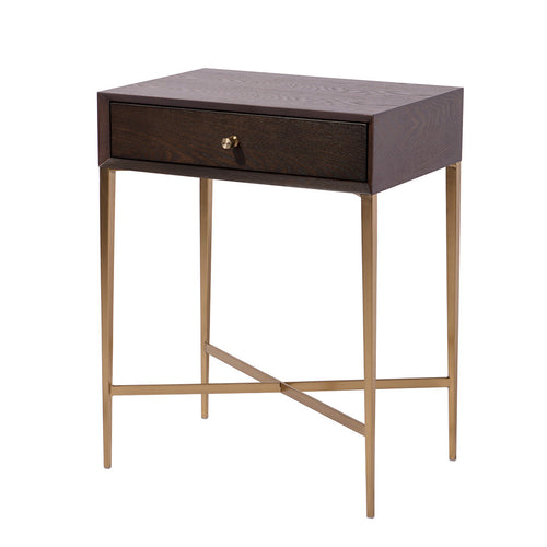 Frost Chocolate Finish Side Table