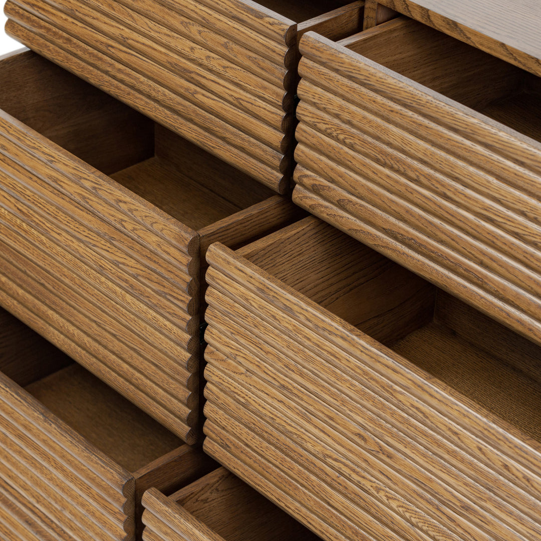 Charlton Chest of Drawers Oak in Walnut Finish