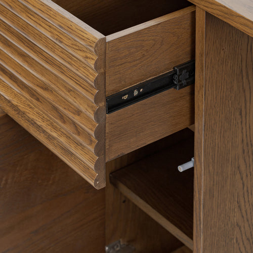 Charlton Desk Oak in Walnut Finish