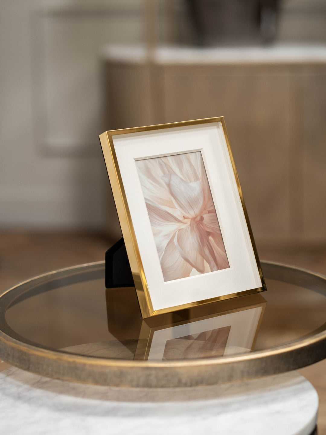 Strand Photo Frame Iron Gold 10x15cm 3D
