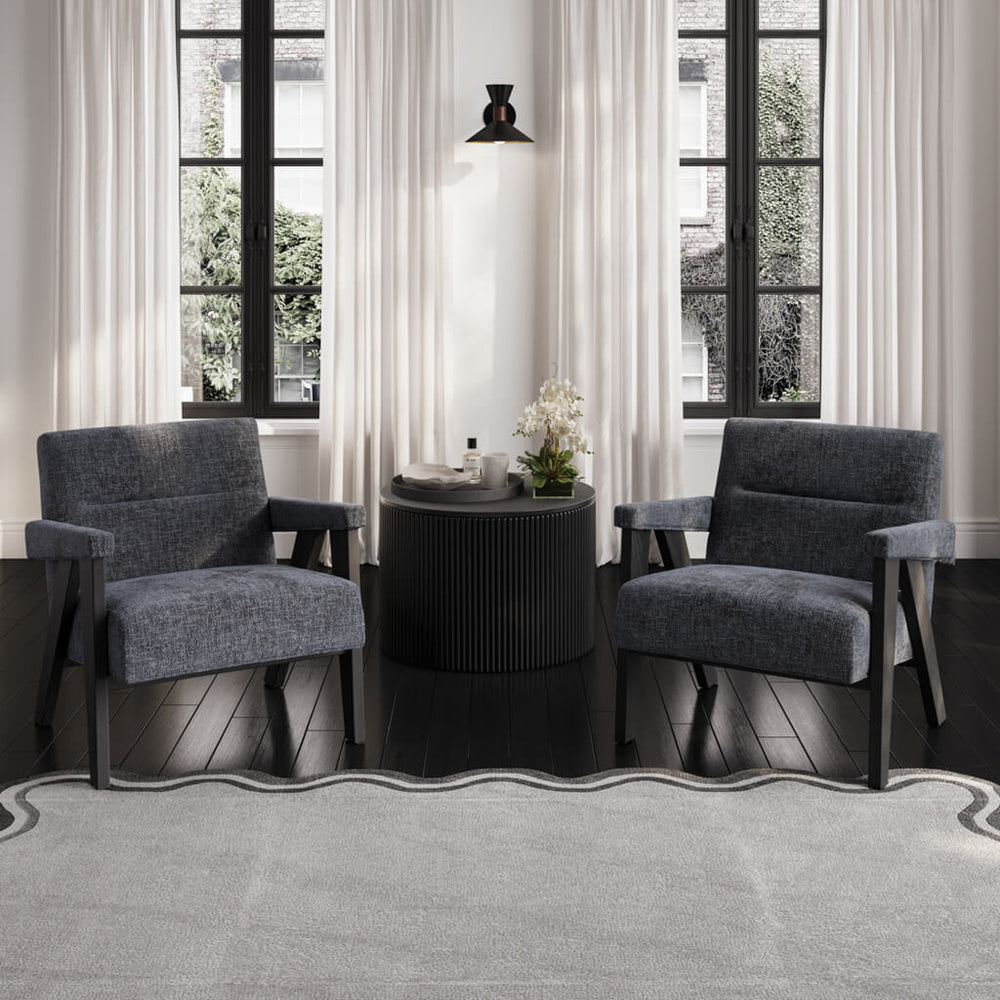 Abel Coal and Black Chair