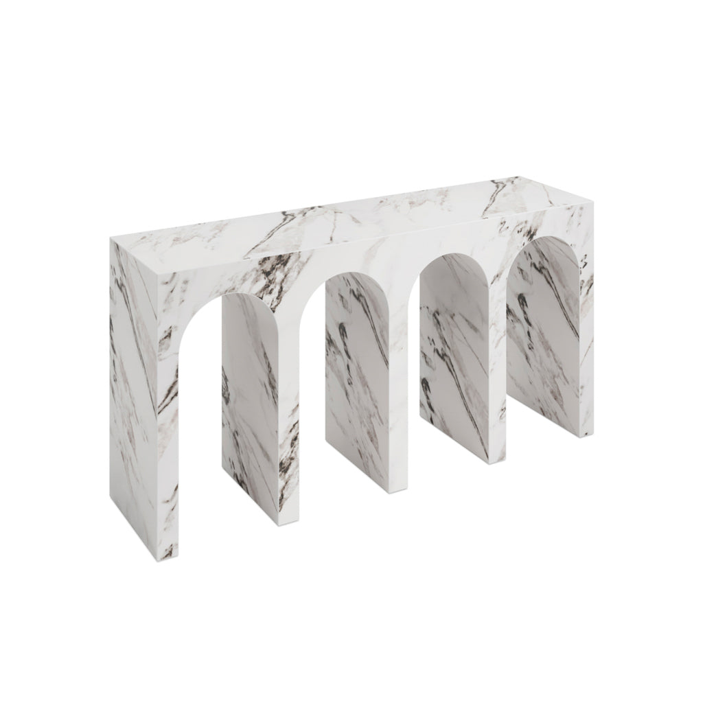 Archie Calacatta Console Table