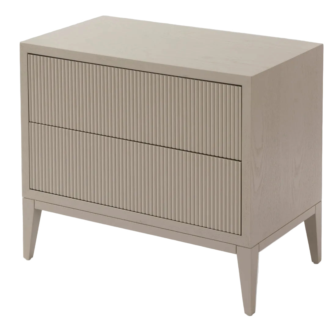 Aster Ceramic Grey Wide Bedside