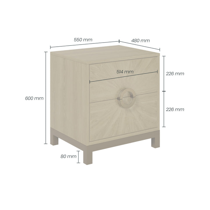 Easton Bedside Table Oak