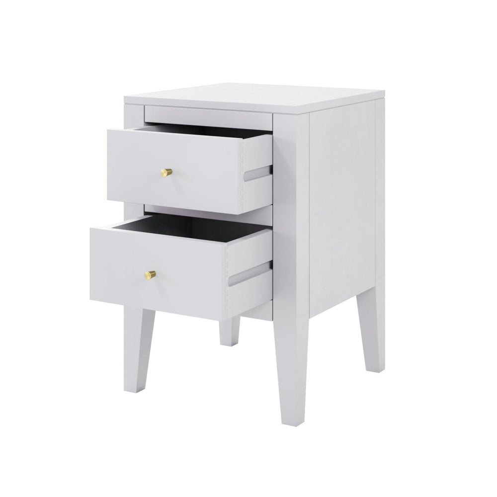 Alton Bedside Table White