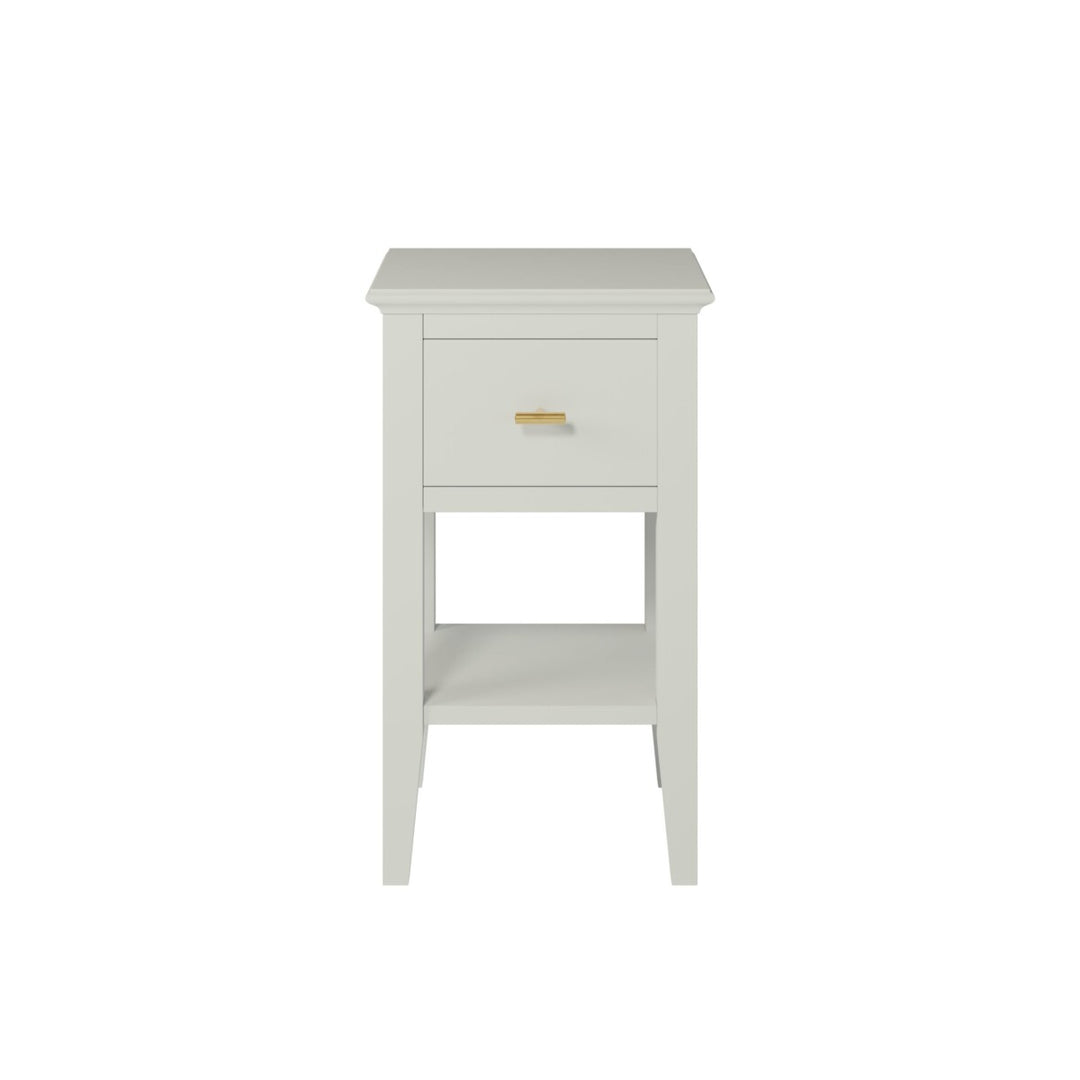 Chilworth Bedside Table Grey One Drawer