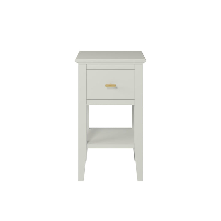 Chilworth Bedside Table Grey One Drawer
