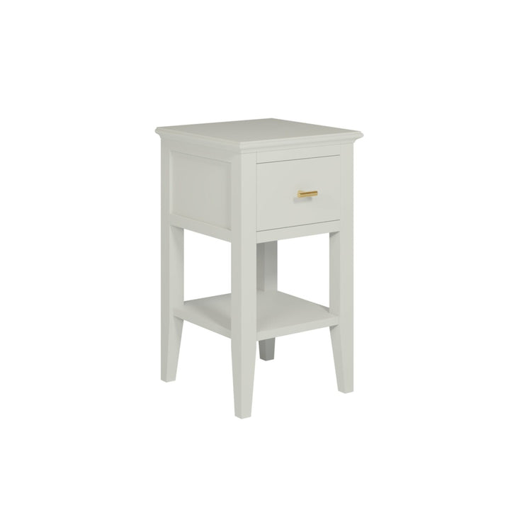 Chilworth Bedside Table Grey One Drawer