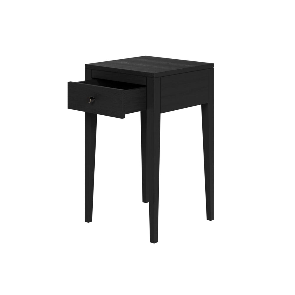 Radford Bedside Table One Drawer Black