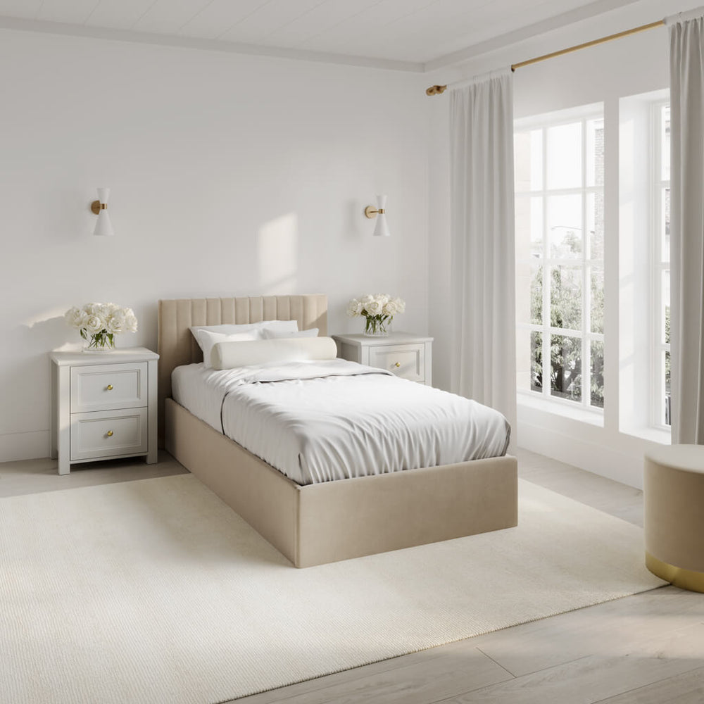 Berlin Beige Single Bed