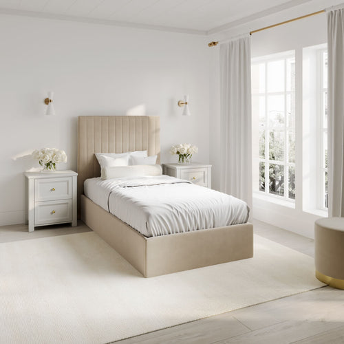 Berlin Beige Tall Single Bed