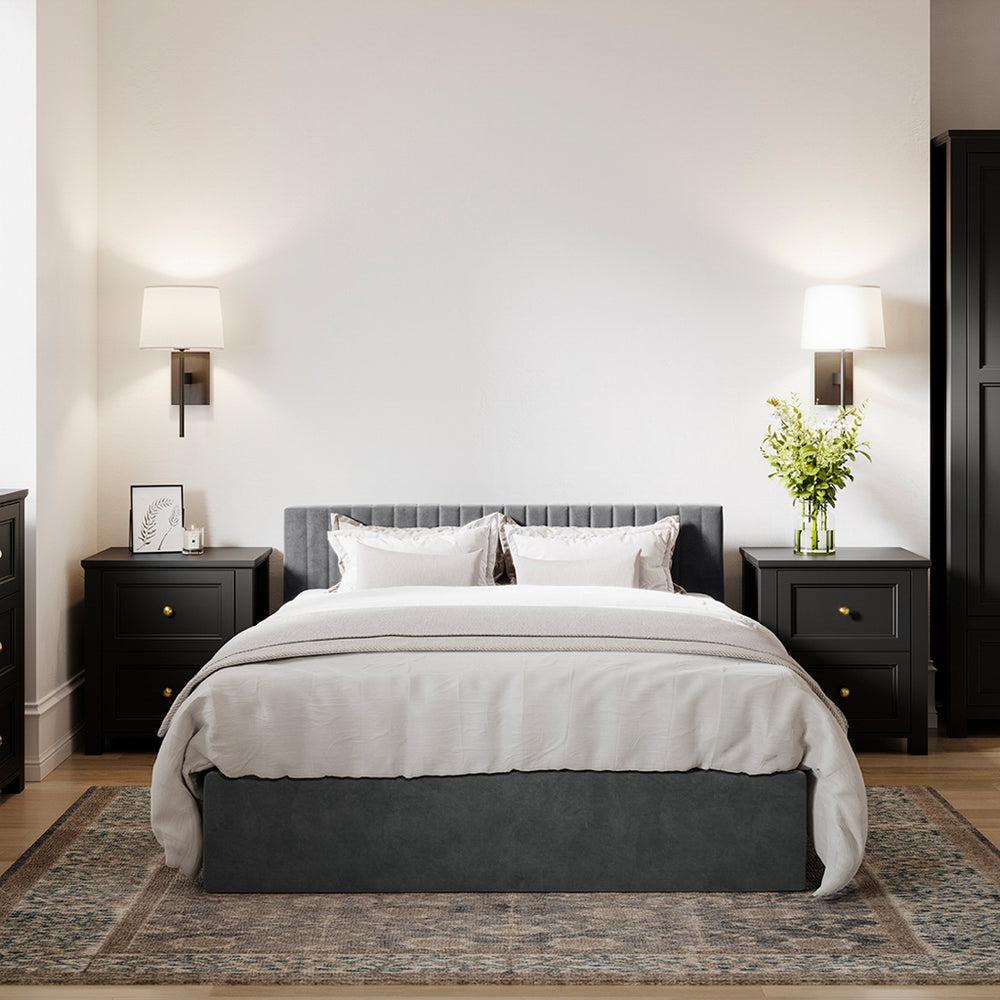 Berlin Silver King Bed