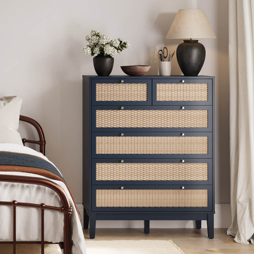 Bordeaux Berlin Blue Chest of Drawers