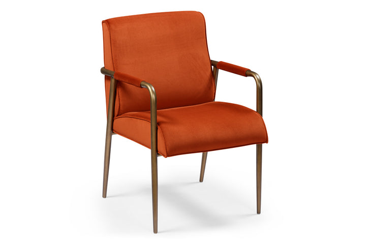 Campden Club Chair Rust Orange