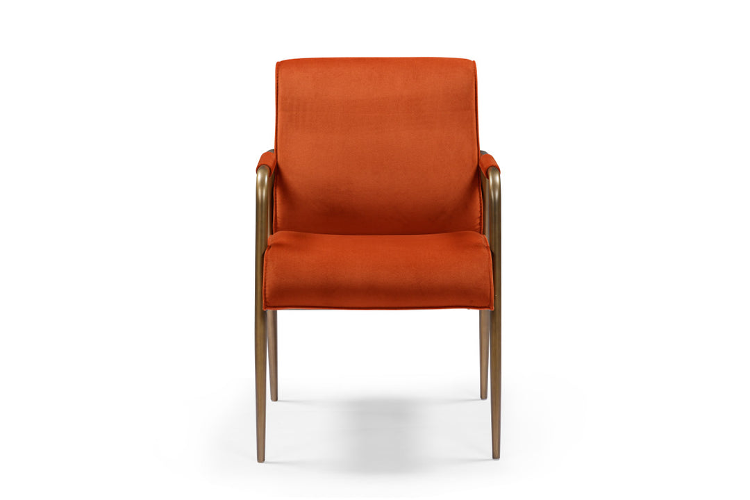 Campden Club Chair Rust Orange