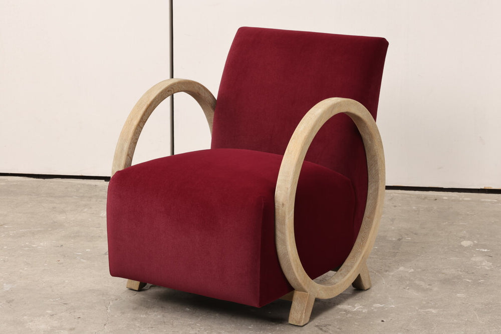 Wick Club Chair Plum