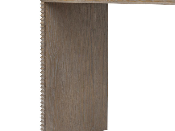 Wickham Console Table Oak Ribbed