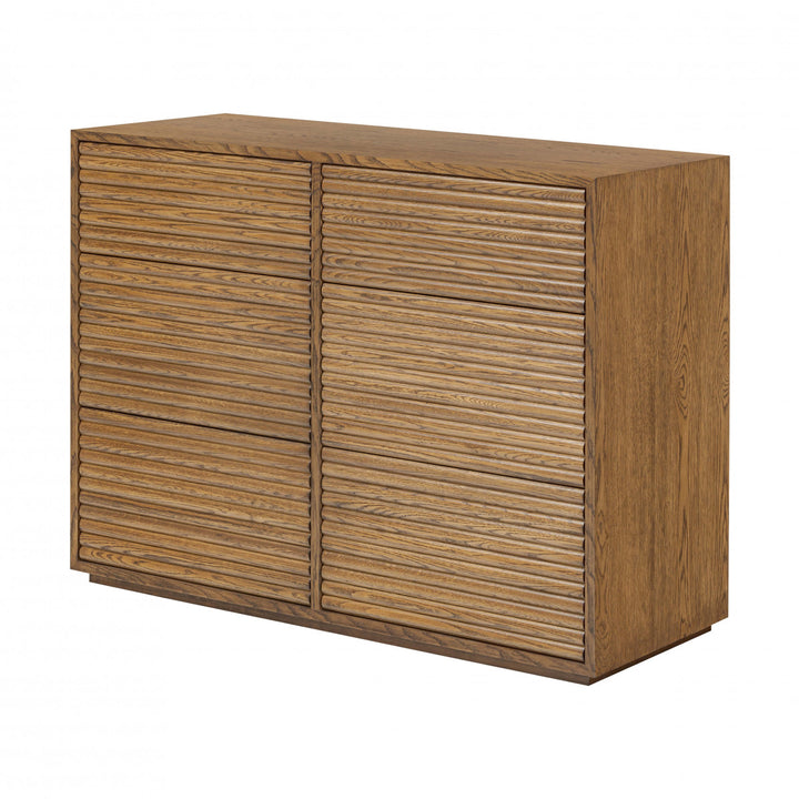 Charlton Chest of Drawers Oak in Walnut Finish