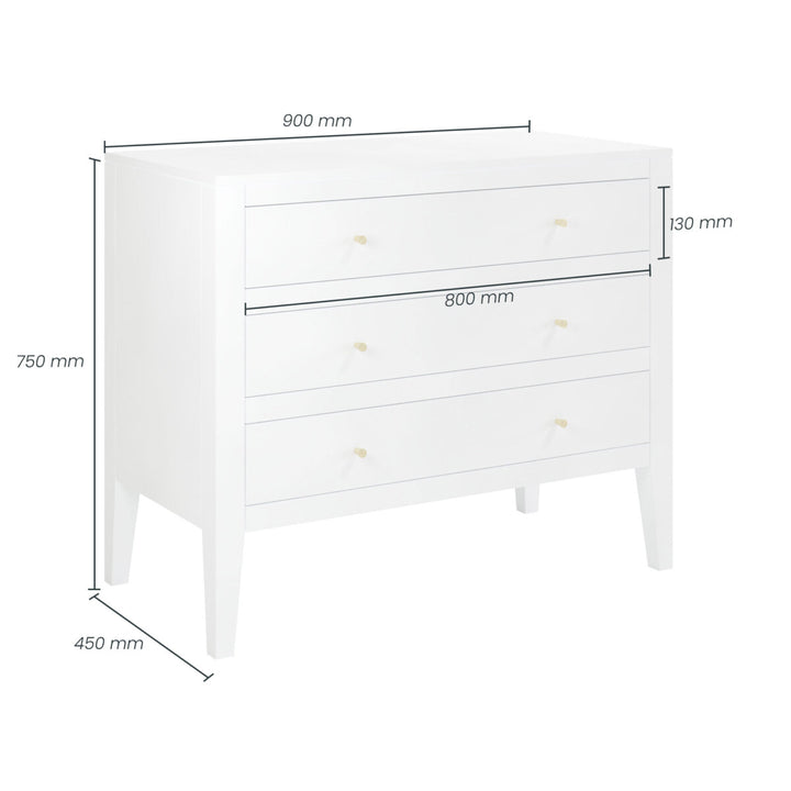 Alton Chest of Drawers White