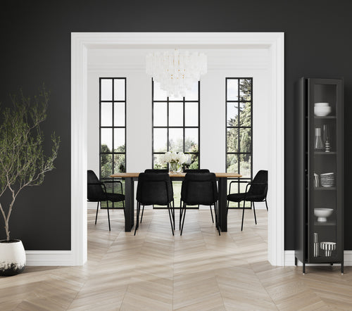 Carlo Black Dining Chair with Arms