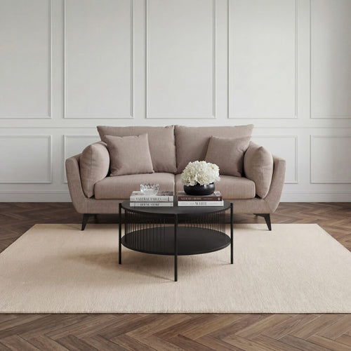 Carter Taupe 2 Seater Sofa