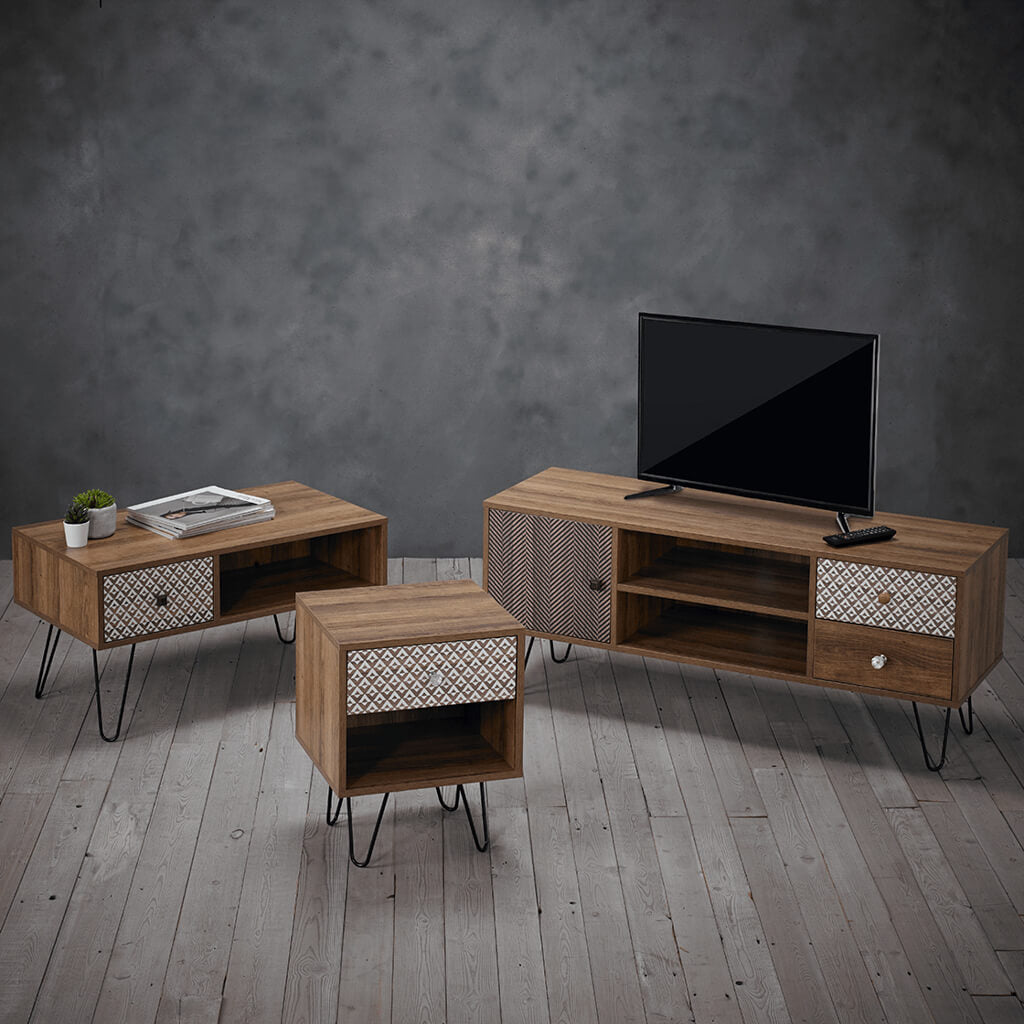 Casablanca Dark Oak Side Table
