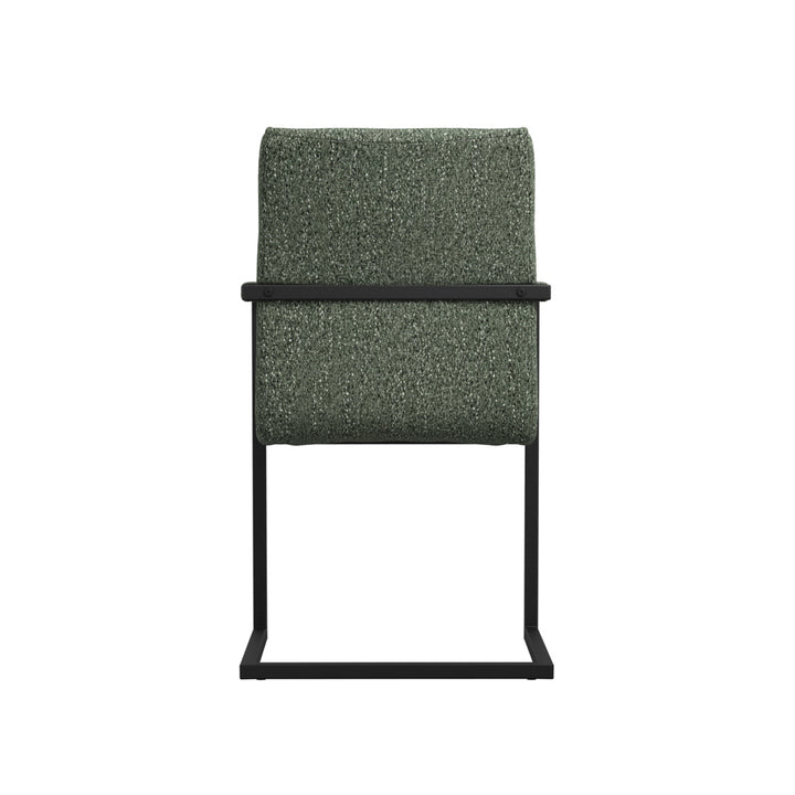 Cleaver Desert Sage and Black Dining Chair with Arms