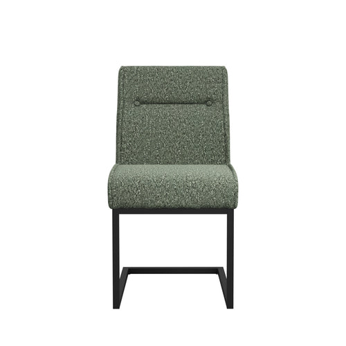 Cleaver Desert Sage and Black Dining Chairs