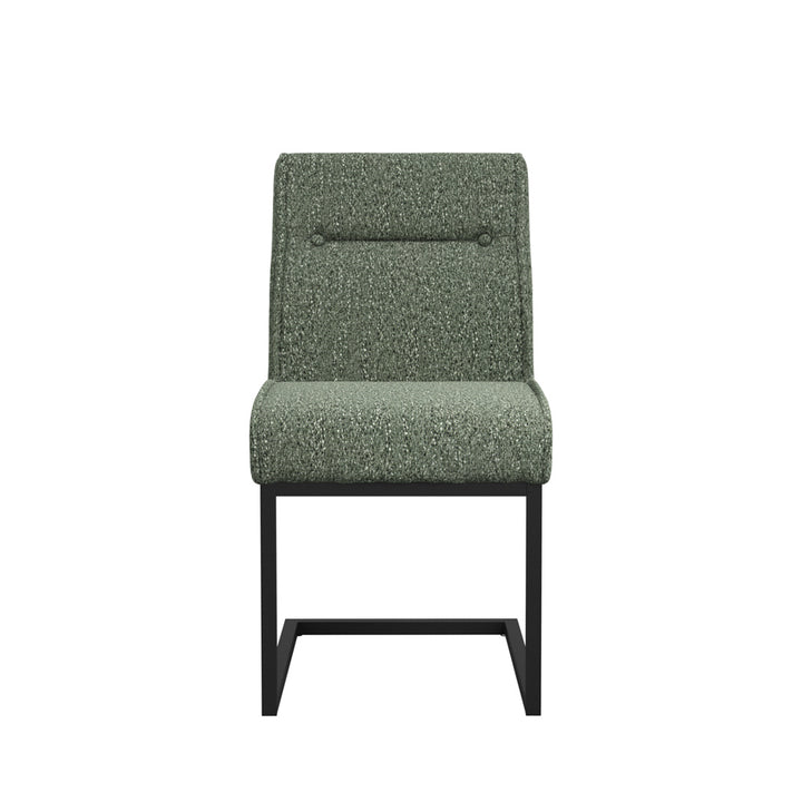 Cleaver Desert Sage and Black Dining Chairs