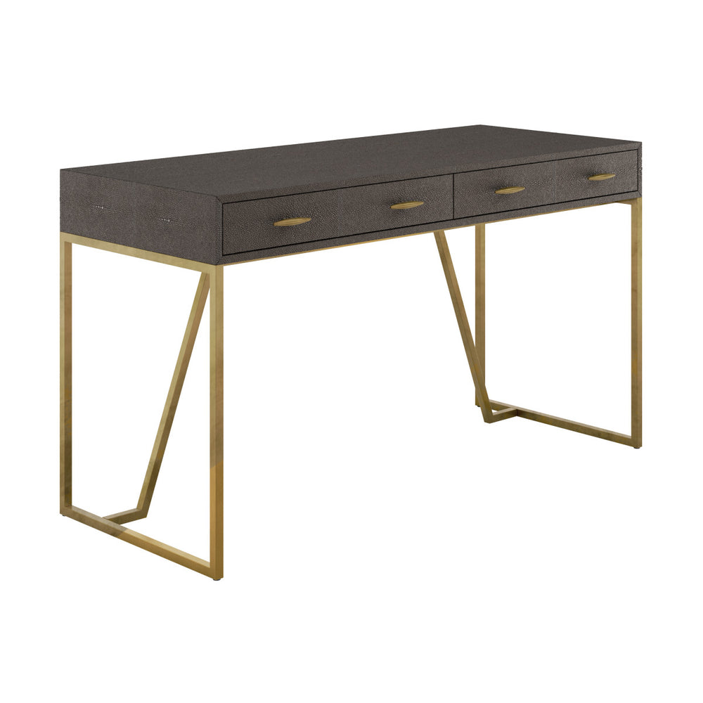 Hampton Desk Brown Shagreen