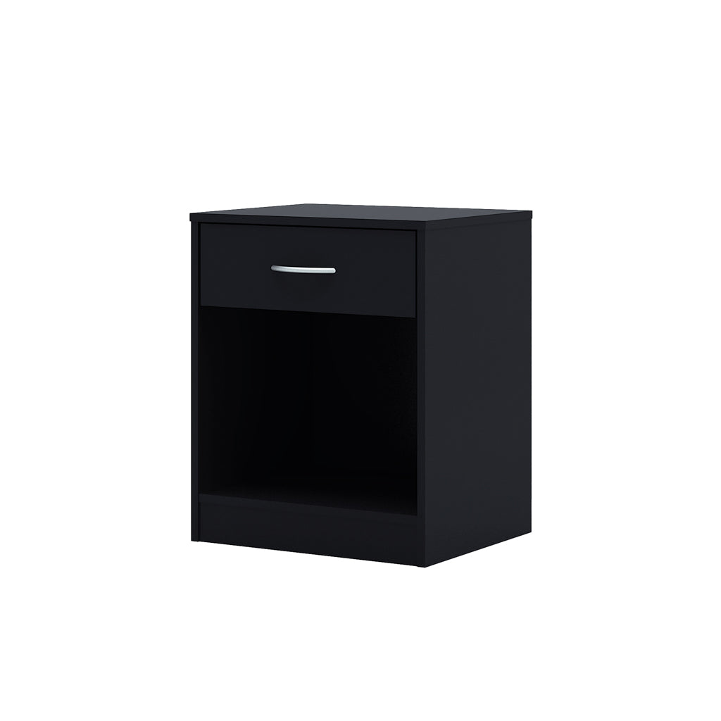 Delta Black Bedside Cabinet