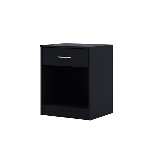 Delta Black Bedside Cabinet