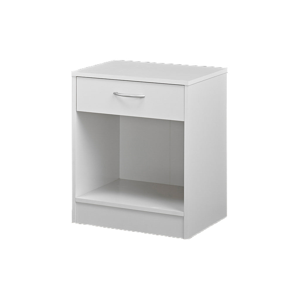 Delta White Bedside Cabinet