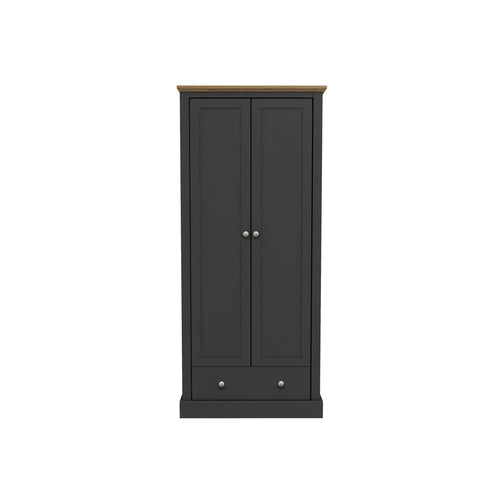 Devon Charcoal Double Wardrobe