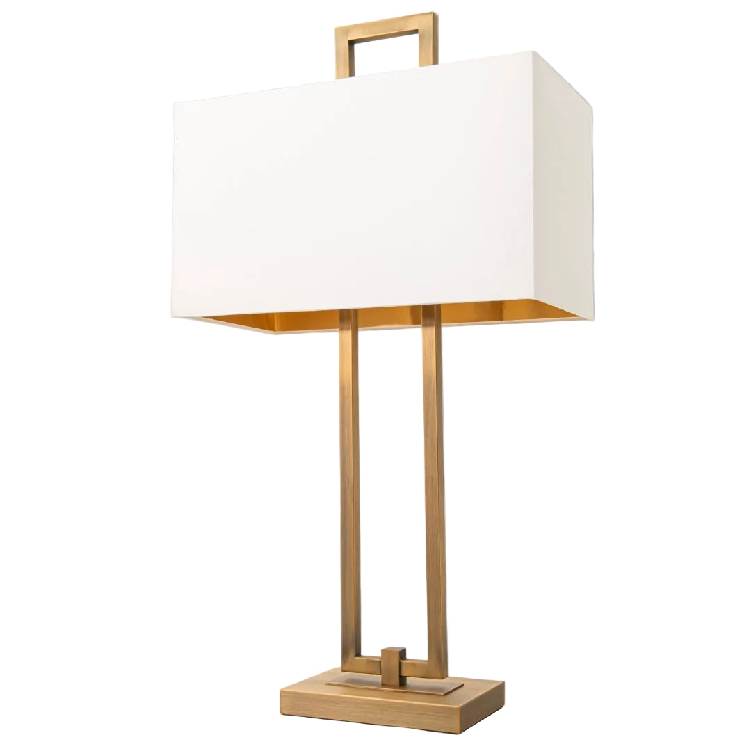 Ember Antique Brass Finish Table Lamp 